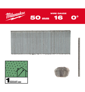 Boite De 2500 Clous Gauge 16 Galva 50 Mm (X1) 4932498316 Milwaukee