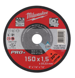 Disque À Tronçonner Pro+ 150 Mm Épaisseur 1 Mm Pro+ (X1) 4932471386 Milwaukee