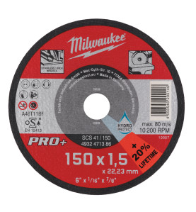 Disque À Tronçonner Pro+ 150 Mm Épaisseur 1 Mm Pro+ (X1) 4932471386 Milwaukee
