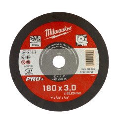 Disque À Tronçonner Pro+ 180 Mm Épaisseur 3 Mm Droits Pro+ (X1) 4932451493 Milwaukee