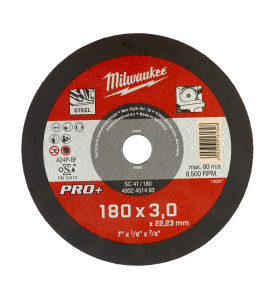 Disque À Tronçonner Pro+ 180 Mm Épaisseur 3 Mm Droits Pro+ (X1) 4932451493 Milwaukee