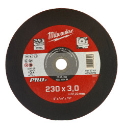 Disque À Tronçonner Pro+ 230 Mm Épaisseur 3 Mm Droits Pro+ (X1) 4932451494 Milwaukee