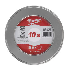 Disques A Tronçonner 125 Mm X 1 Mm Contractor (X10) Boiîte Métal 4932459164 Milwaukee
