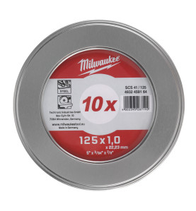Disques A Tronçonner 125 Mm X 1 Mm Contractor (X10) Boiîte Métal 4932459164 Milwaukee