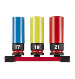Set 3 Douilles À Choc Automobile 1/2" Ø17/19/21 Mm 4932493370 Milwaukee