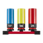 Set 3 Douilles À Choc Automobile 1/2" Ø17/19/21 Mm 4932493370 Milwaukee
