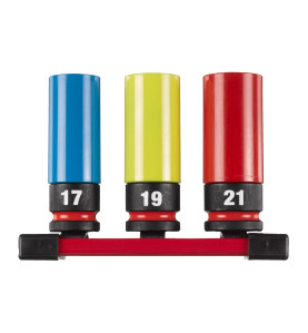 Set 3 Douilles À Choc Automobile 1/2" Ø17/19/21 Mm 4932493370 Milwaukee