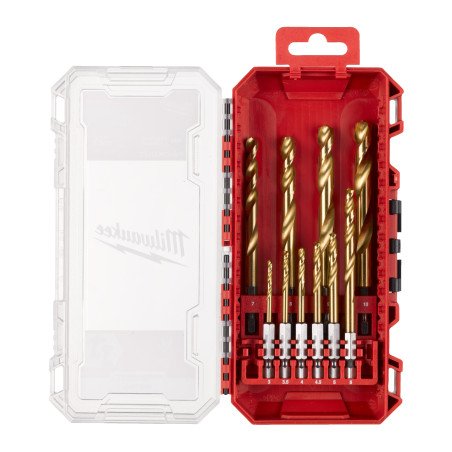 Set 10 Forets Métaux Hss-G Red Hex 4932493865 Milwaukee