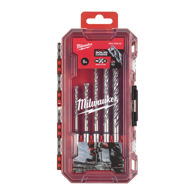 Set De 5 Forets 4 Taillants Mx4 4932500063 Milwaukee Set De 5 Forets 4 Taillants Mx4 4932500063 Milwaukee
