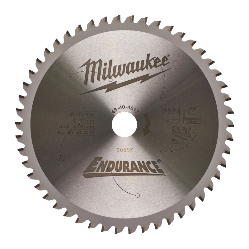 Lame Scie Circulaire Métal 174 Mm/50 Dts (X1) 48404017 Milwaukee