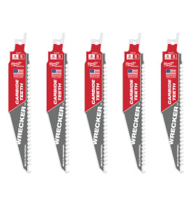 Lame Scie Sabre Tct Wrecker 150/6T (X5) 48475541 Milwaukee