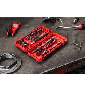 Coffret 38Pcs Clés Et Douille À Cliquet 1/4 Compatible Packout 4932498381 Milwaukee