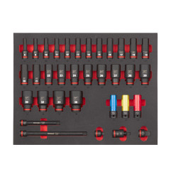 Module Douille À Choc Longue 1/2 (34 Pc) 4932493394 Milwaukee
