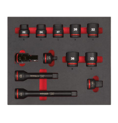 Module Douille À Choc Courte 3/4 (12 Pc) 4932493396 Milwaukee