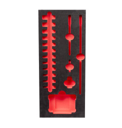 Insert Mousse Vide Douilles Longues 1/4 (17 Pc) 4932493385 Milwaukee