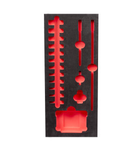 Insert Mousse Vide Douilles Longues 1/4 (17 Pc) 4932493385 Milwaukee