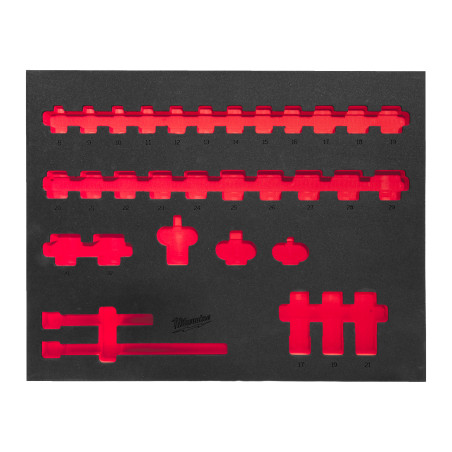 Insert Mousse Vide Douilles 1/2 (32 Pc) 4932493391 Milwaukee