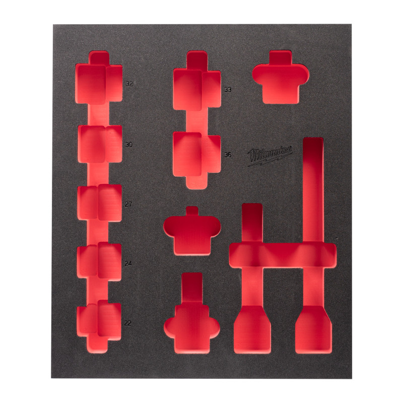 Insert Mousse Vide Douilles 3/4 (12 Pc) 4932493395 Milwaukee Insert Mousse Vide Douilles 3/4 (12 Pc) 4932493395 Milwaukee