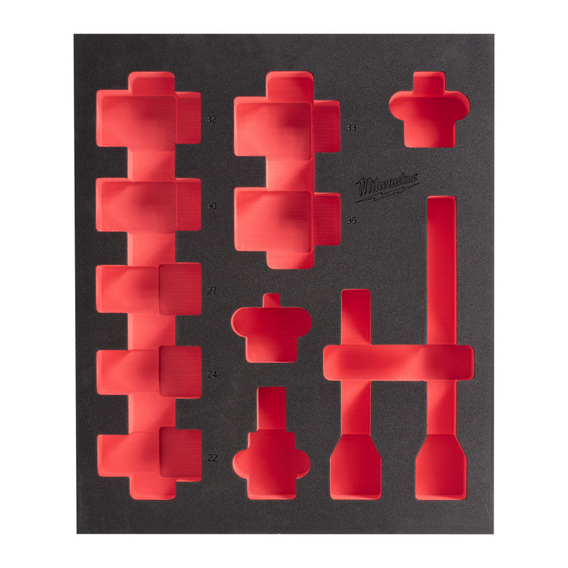 Insert Mousse Vide Douilles Longues 3/4 (12 Pc) 4932493397 Milwaukee Insert Mousse Vide Douilles Longues 3/4 (12 Pc) 4932493397 Milwaukee