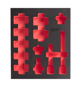 Insert Mousse Vide Douilles Longues 3/4 (12 Pc) 4932493397 Milwaukee