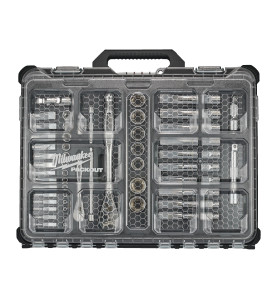 Organiseur Packout Slim & Douilles - Cliquets 1/2 & 1/4 63 Pcs  4932493661 Milwaukee