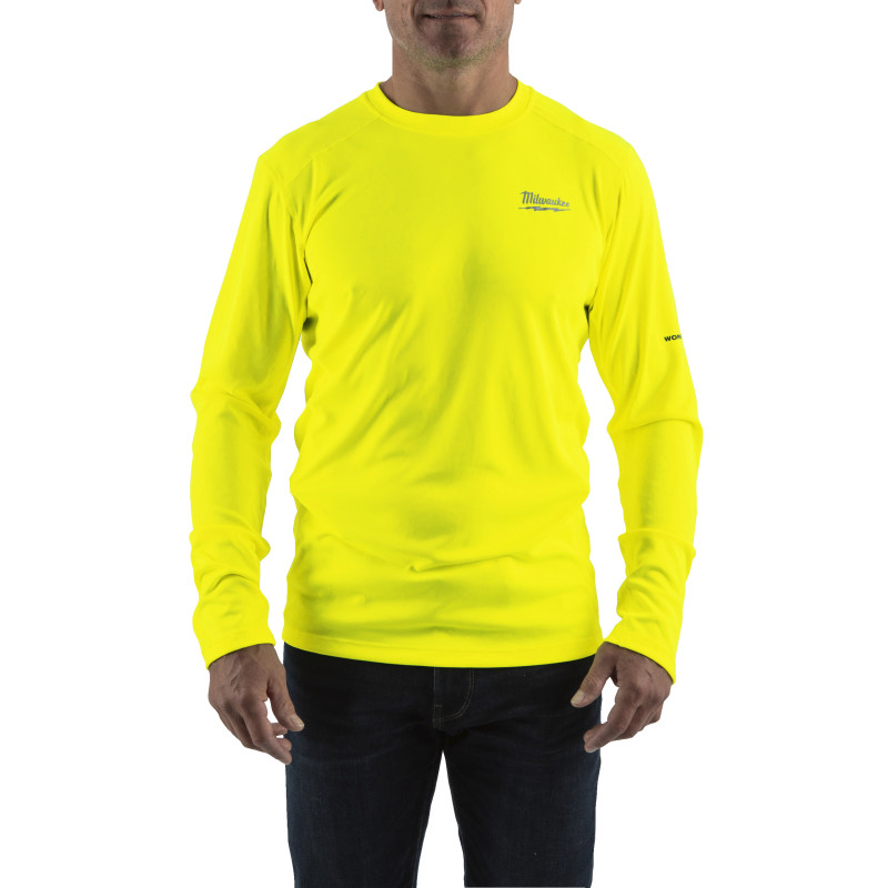 T-Shirt Workskin Manches-Longues Jaune -Taille (S) 4932493088 Milwaukee