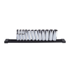 Set De Douilles Métrique Profondes 12 Pans Carre 3/8" 12 Pcs 4932498796 Milwaukee