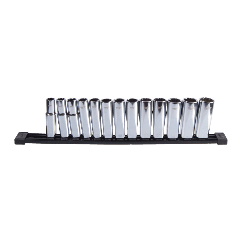 Set De Douilles Métrique Profondes 12 Pans Carre 1/2" 13 Pcs 4932498798 Milwaukee Set De Douilles Métrique Profondes 12 Pans Carre 1/2" 13 Pcs 4932498798 Milwaukee