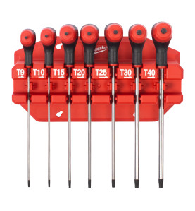 Set De Clés Males Torx Poignée En T Avec Capsule De Frappe  7 Pcs 4932498690 Milwaukee
