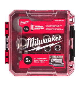 Coffret  25 Pcs  Clé À Cliquet Compacte 1/4" 4932499470 Milwaukee