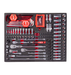 Module Mousse Pour Set De Douilles Et Cliquets 1/4" Et 3/8" De 153 Pcs 4932500756 Milwaukee