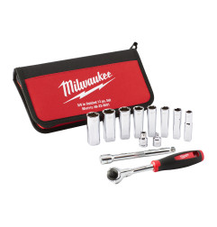 Set Clés Et Douille 3/8" 12 Pcs 4932501196 Milwaukee
