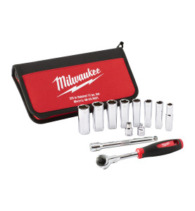Set Clés Et Douille 3/8" 12 Pcs  4932501196 Milwaukee