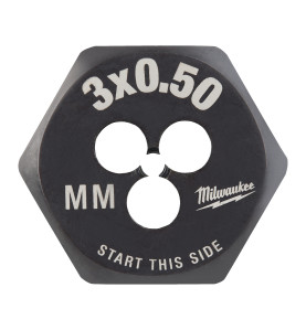 Filière De Filetage Hex Métrique M3-0.50 4932500609 Milwaukee