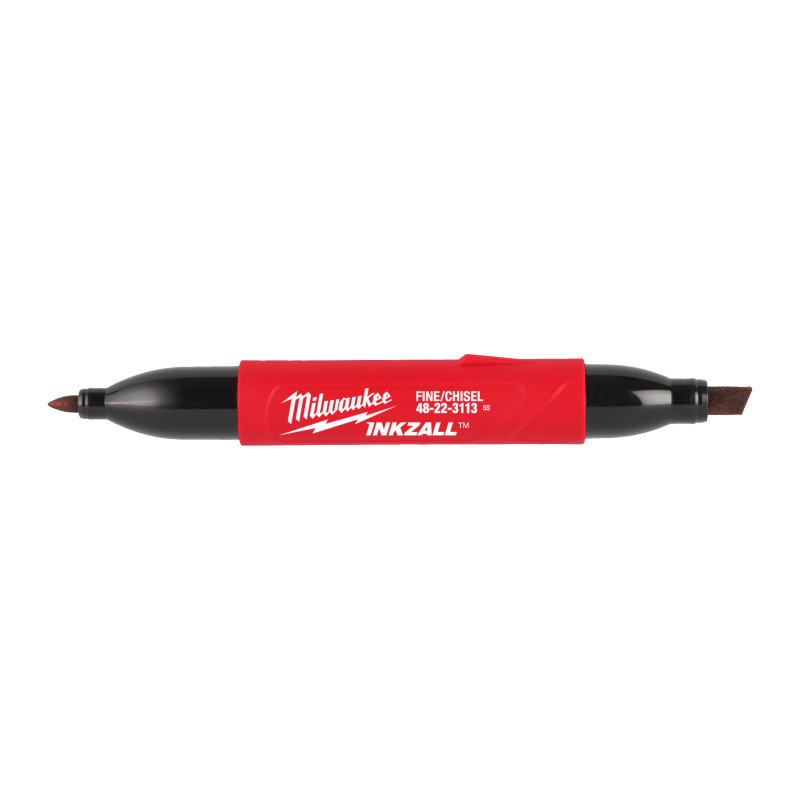 Marqueur Double Pointe Biseautée Fine Inkzall™ 4932501155 Milwaukee Marqueur Double Pointe Biseautée Fine Inkzall™ 4932501155 Milwaukee