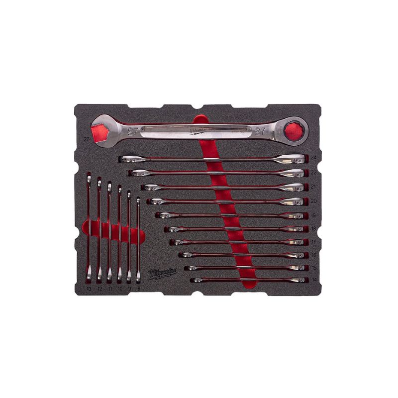 Packout™ Module Équipé Clés Mixtes À Cliquet Max Bite™ 17 Pcs 4932501872 Milwaukee Packout™ Module Équipé Clés Mixtes À Cliquet Max Bite™ 17 Pcs 4932501872 Milwaukee