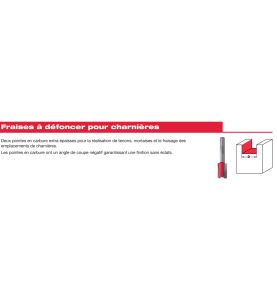 Fraise À Défoncer Pour Charnières Q1/4"12,7/54 Mm (X1) 4932500921 Milwaukee