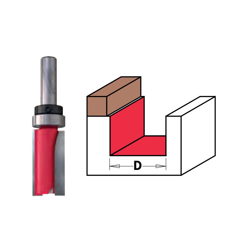 Fraise À Coupe Droite Avec Roulement Q1/2" 19/92 Mm (X1) 4932500939 Milwaukee