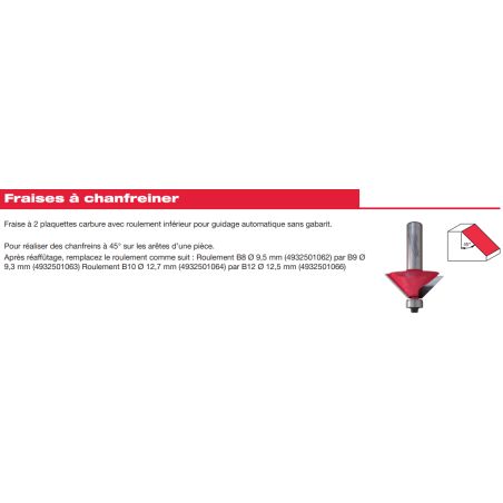 Fraise À Chanfreiner Q8 31,7/53 Mm (X1) 4932501005 Milwaukee