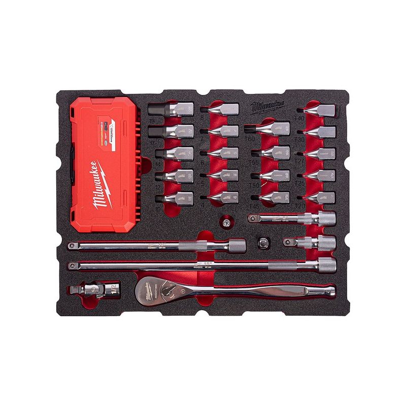 Packout™ Module Équipé Cliquet & Douilles / Embouts 1/2" 67 Pcs 4932501870 Milwaukee Packout™ Module Équipé Cliquet & Douilles / Embouts 1/2" 67 Pcs 4932501870 Milwaukee