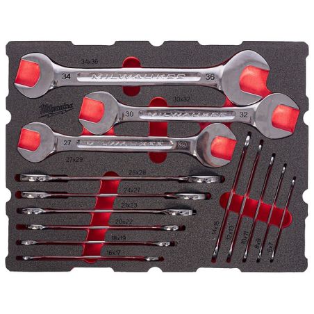 Packout™ Module Équipé Clés Plates Doubles 14 Pcs 4932501874 Milwaukee