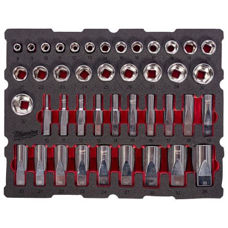 Packout™ Module Équipé Douilles 1/2" 42 Pcs 4932501869 Milwaukee