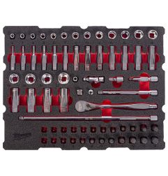 Packout™ Module Équipé Cliquet & Douilles 1/4 68 Pcs 4932501867 Milwaukee