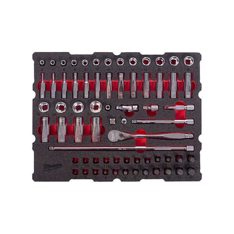 Packout™ Module Équipé Cliquet & Douilles 1/4 68 Pcs 4932501867 Milwaukee Packout™ Module Équipé Cliquet & Douilles 1/4 68 Pcs 4932501867 Milwaukee