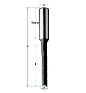 Vente de Mèches à mortaiser à coupe droite avec brise-copeau "pro" - D : 8 - l : 60 - L : 115 - S : 16 - Rotation : GAUCHE CMT, 