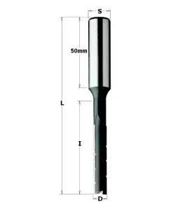 Vente de Mèches à mortaiser à coupe droite avec brise-copeau "pro" - D : 18 - l : 110 - L : 165 - S : 16 - Rotation : DROITE CMT