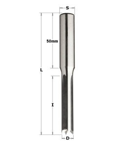 Vente de Mèches à coupes droites-gauches à mortaiser - D : 10 - l : 55 - L : 110 - S : 13 - Rotation : DROITE / GAUCHE CMT, numé