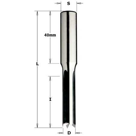 Vente de Mèches à coupes droites-gauches à mortaiser - D : 13 - l : 28 - L : 73 - S : 10 - Rotation : DROITE / GAUCHE CMT, numér