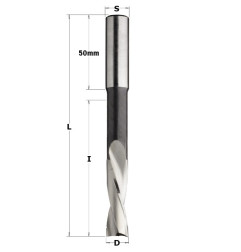 Mèches à mortaiser à coupes hélicoïdales avec brise-copeau "Pro" - D : 12 - l : 90 - L : 150 - S : 13 - Rotation : GAUCHE