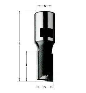 Vente de Mèches à défoncer pour défonceuses et mortaiseuses - D : 8 - l : 35 - L : 67 - S : M12x1 - Rotation : DROITE CMT, numér